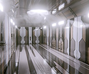 Sci Fi Corridor in Space