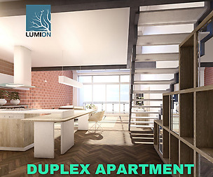 Modern Duplex Apartment Scene – Lumion - Low Poly