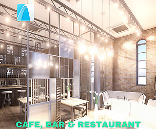 Intimate Cafe, Bar & Restaurant Scene - Archicad