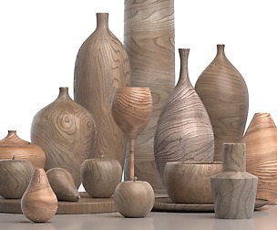 wooden decorative set