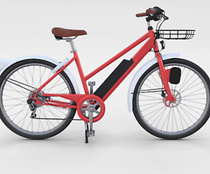 Electric Bicycle Red