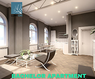 Bachelor Studio Apartment Scene - Lumion