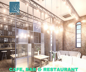 Intimate Cafe, Bar & Restaurant Scene - Lumion