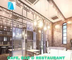 Intimate Cafe, Bar & Restaurant - Archicad LowPoly