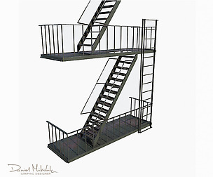 Fire Escape Stairs  Modular