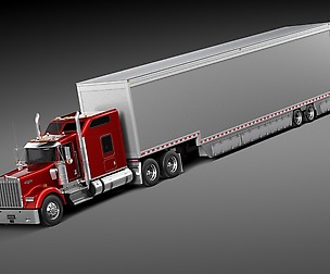 Kenworth W900 Sleeper Cab Trailer 2014
