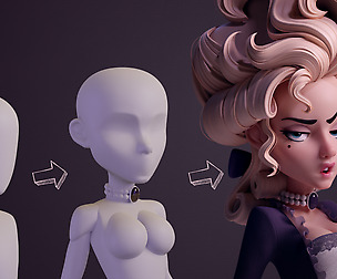 Step by Step Base Meshes - Marie Antoinette