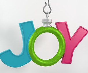 Joy Christmas Ornament 3D Model