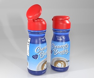 16 Ounce Coffee Creamer Bottle 3D Model