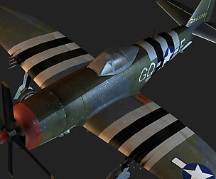 aircraft USA P 47D