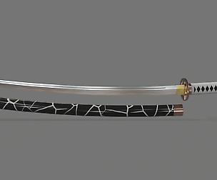 PBR Katana Japanese Sword White