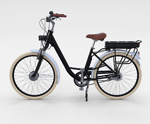 Electric City Bicycle Black