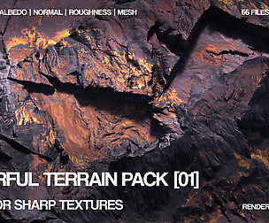 8k Colorful terrain pack | 01 | PBR