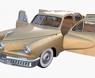 Generic 40s Sedan with interior