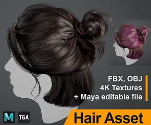 Realtime Hair Asset "Ellie"