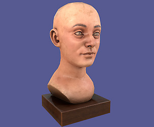 Antique Wooden Head Mannequin
