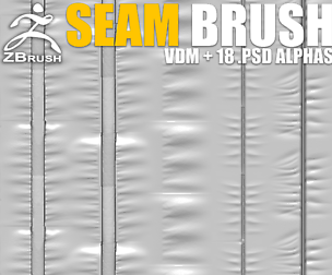 Seam Brushes Vol.3 ( VDM + 18 Alphas PSD)