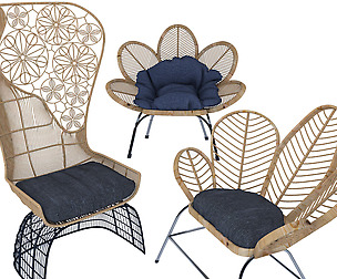 Wooden garden chair