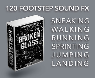 Footsteps Sound FX - Broken Glass / Glass Shards
