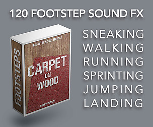 Footsteps Sound FX - Carpet on Wood