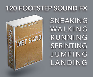Footsteps Sound FX - Wet Sand