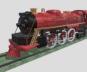 Steam Engine Train Wagon