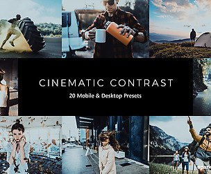 20 Cinematic Contrast Lightroom Presets and LUTs