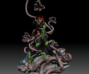 Poison Ivy Uma Thurman STL 3D print model