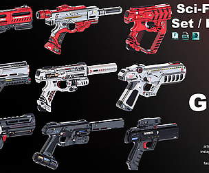 Sci-Fi Guns Set / Kitbash