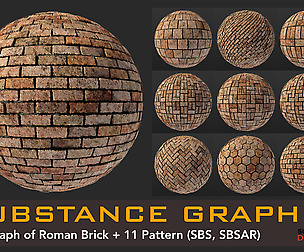 Roman Brick - Full Graph + 11 Pattern SBS SBSAR