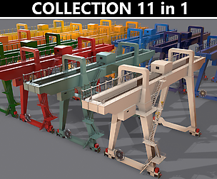PBR Double Girder Crane V1 - Multi color Pack