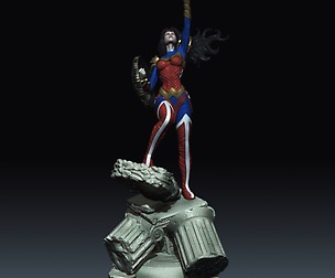 Wonder Woman STL for 3D printing 3D print model