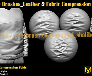 40 Brushes_Leather & Fabric Compression Folds