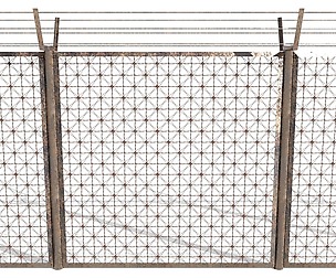 Low Poly Modular Fence 2