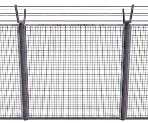Low Poly Modular Fence 8