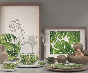 Monstera Decorative Set