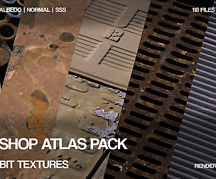 6K Workshop atlas pack | 13 items | 16 bit