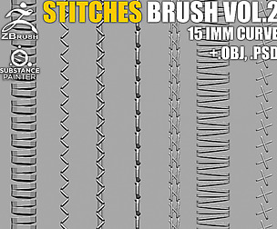 15 IMM Stitches Brush Vol.2 (+ PSD, OBJ)