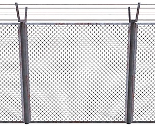 Low Poly Modular Fence 10