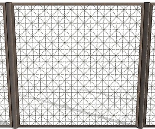 Low Poly Modular Fence 11
