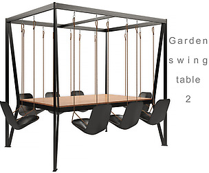 Garden swing table 2
