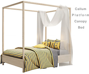 Callum Platform Canopy Bed