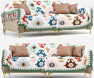 Capri sofa with Decorative Cover