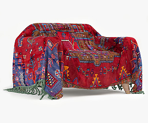 Single Sofa With Cover Boho Style _02