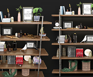 Decorative Set & Book Shelf 001