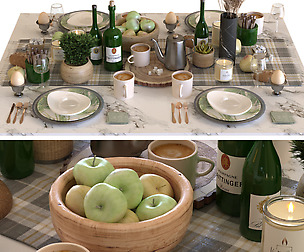 breakfast table set 001