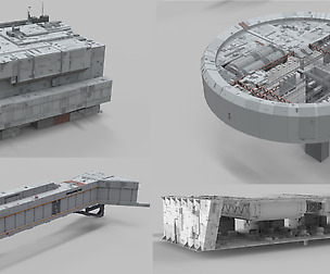 Sci-Fi architecture Elements collection 11