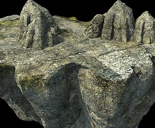 rocks 3D model 1