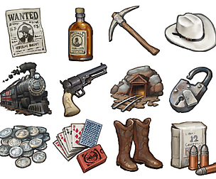 Icons: Old West Cowboys & Miners