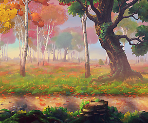 Autumn Parallax Forest